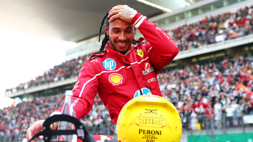 Lewis Hamilton hits back at ‘yapping’ critics following maiden Ferrari triumph in Shanghai Sprint