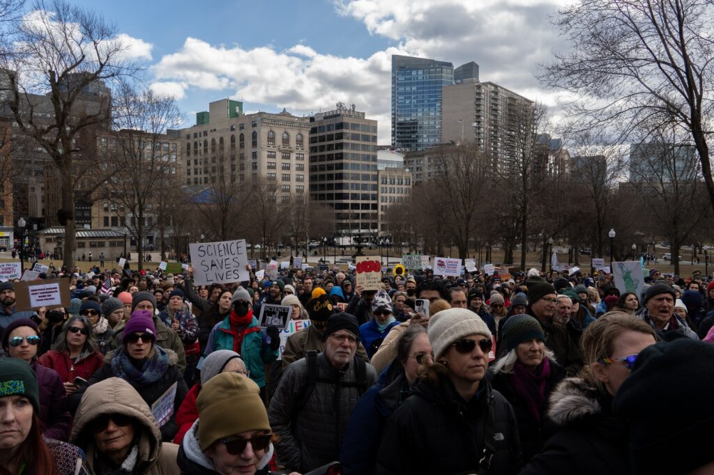 More Than 500 Researchers, Physicians Rally at Boston Common To Protest Trump’s Attacks on Research Funding | News