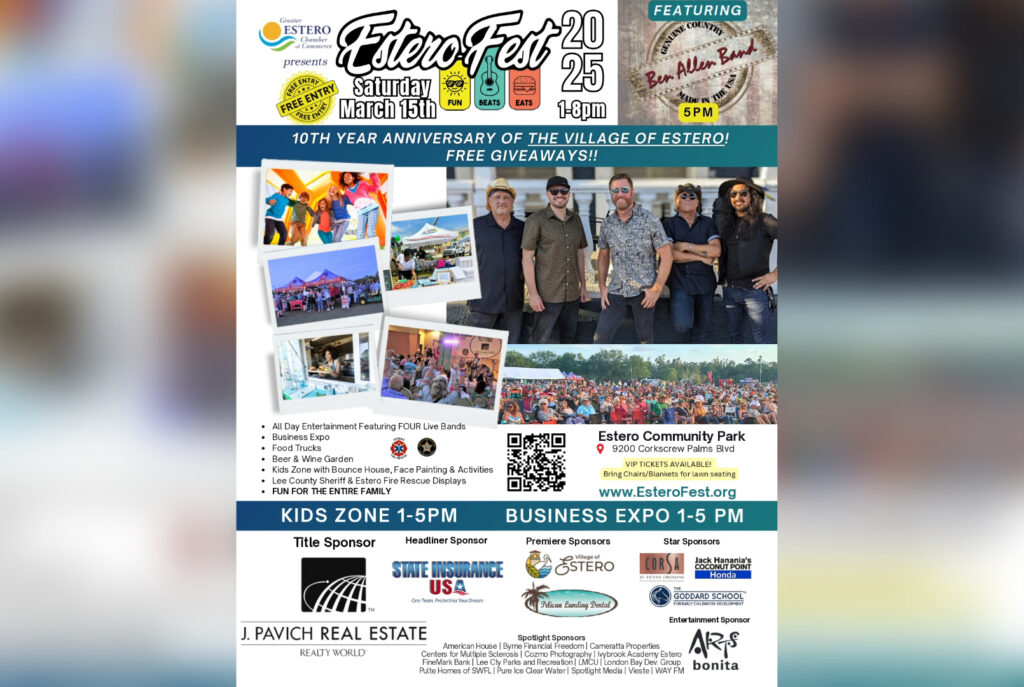 Estero Village celebrates 10 years with music, food, and family fun