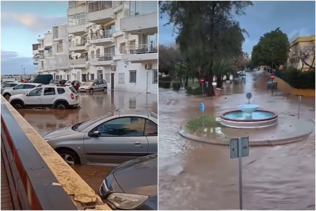 Watch: Flooding across southern Spain as Storm Laurence sparks heavy rain and storms