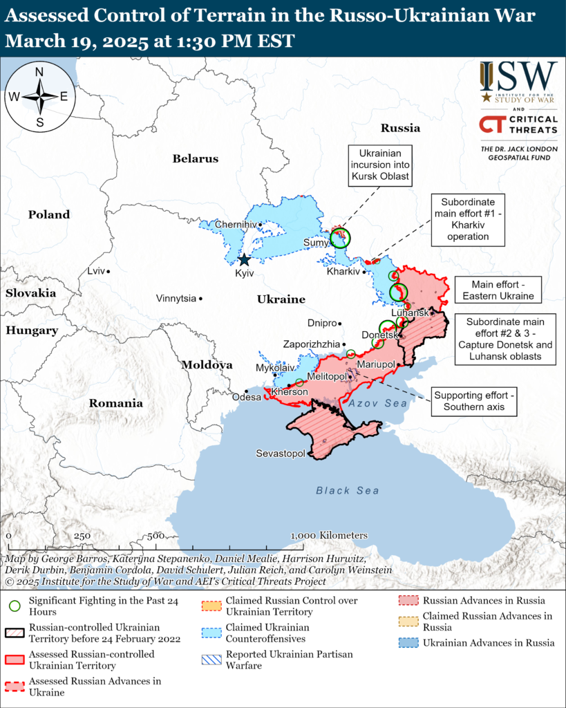 Russian Offensive Campaign Assessment, March 19, 2025