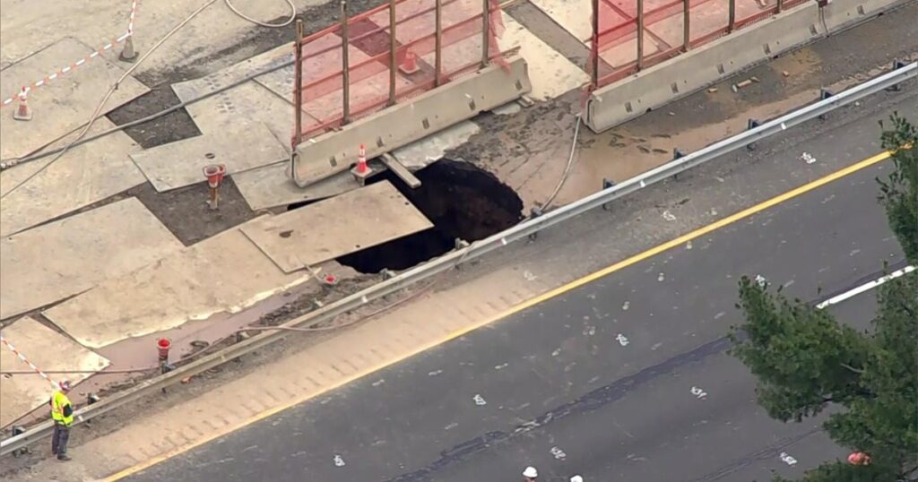 Another sinkhole on Route 80 forcing detours in Wharton, New Jersey