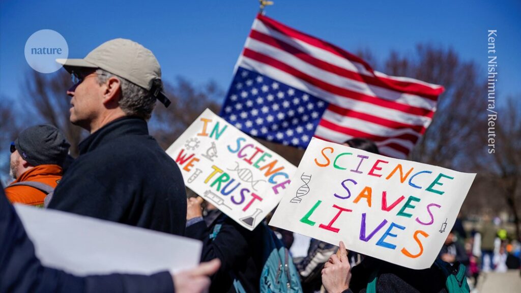 thousands protest Trump research cuts