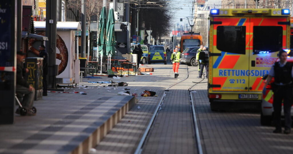 Vehicle rams into crowd in Mannheim, Germany, killing at least 2 and leaving others wounded