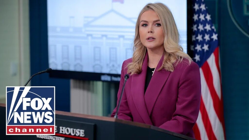 Karoline Leavitt holds White House press briefing