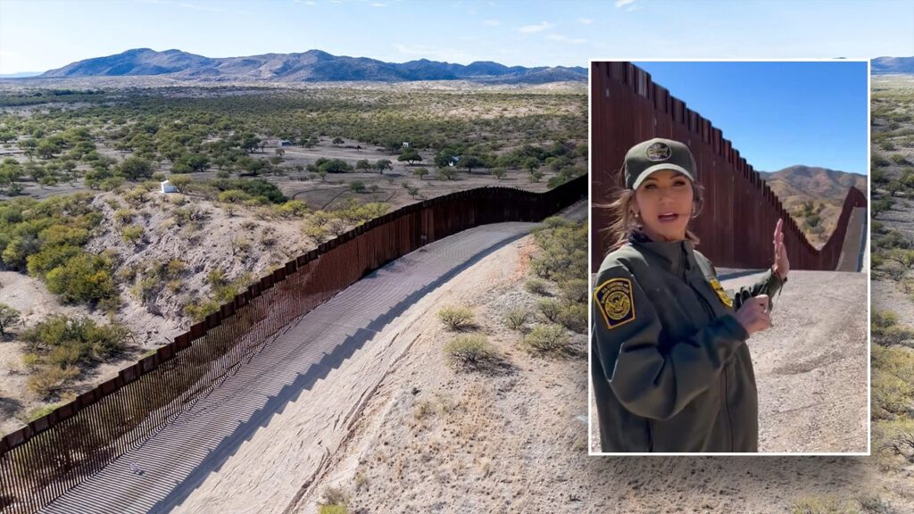 Homeland Secretary Kristi Noem announces new border wall construction