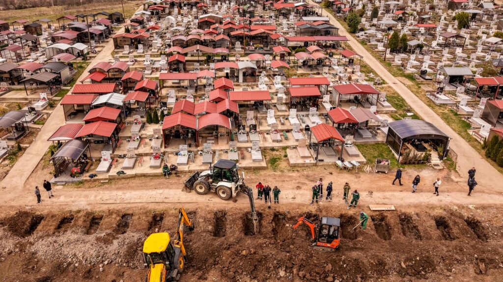 Line of graves dug for nightclub victims in North Macedonia – as thousands demand justice | World News