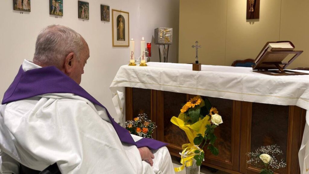 Vatican releases first image of Pope Francis since he fell ill | World News