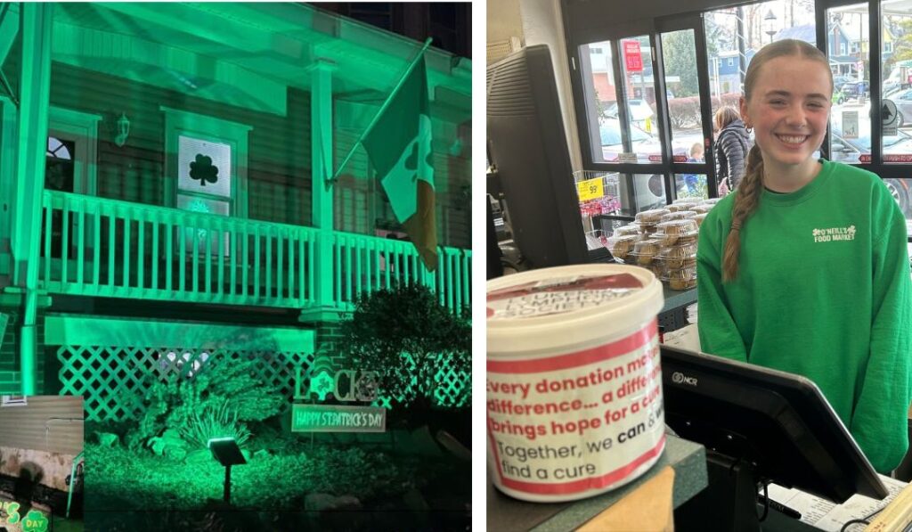 St. Patrick’s Day Parade merch pop-up shop at O’Neills Food Market on March 15, Decorating Contest voting now open, O’Neills employee hosting Leukemia & Lymphoma Society fundraiser
