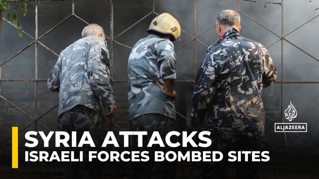 Israeli military bombs Syrian military bases, command centres