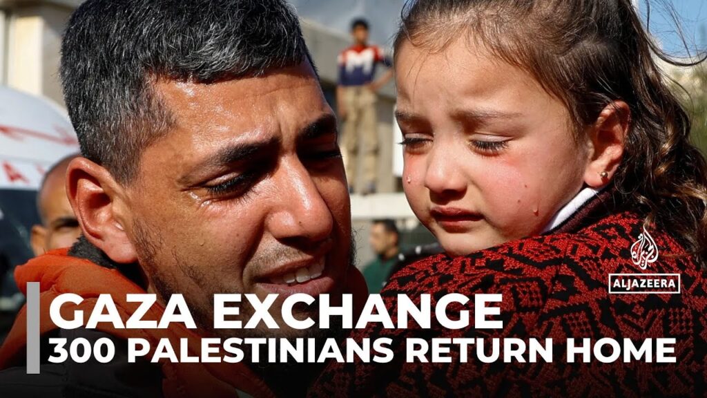 Gaza ceasefire exchange: More than 300 Palestinians return home to Gaza