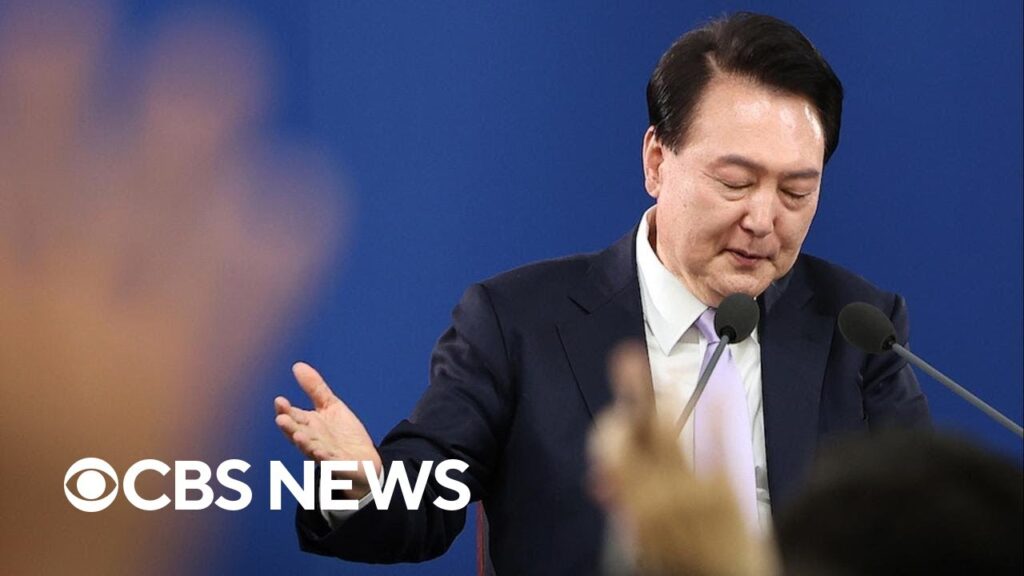 South Korea president says he will lift martial law declaration