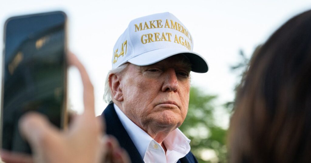 President says Joe Biden is responsible if the economy shrinks again in second quarter