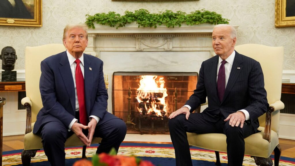 US economy shrinks – as Trump blames Biden | US News