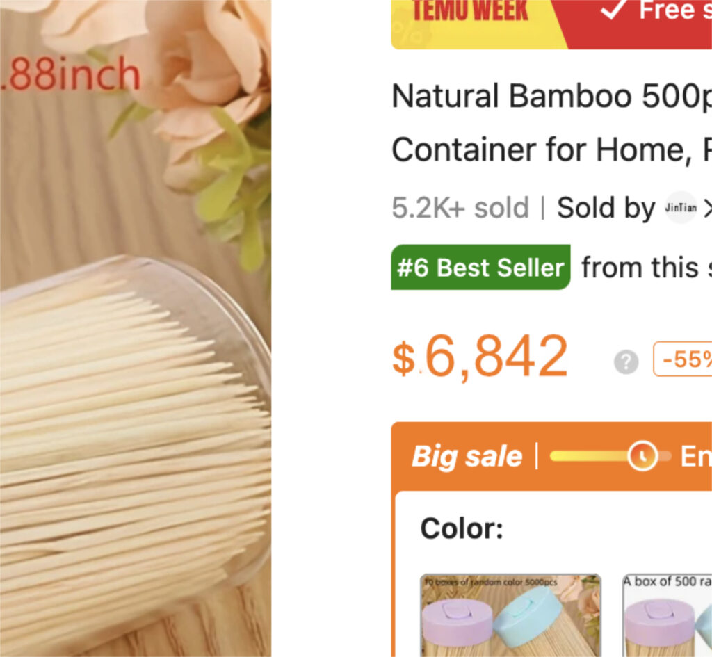 Man Buys Toothpick From Temu For ,842
