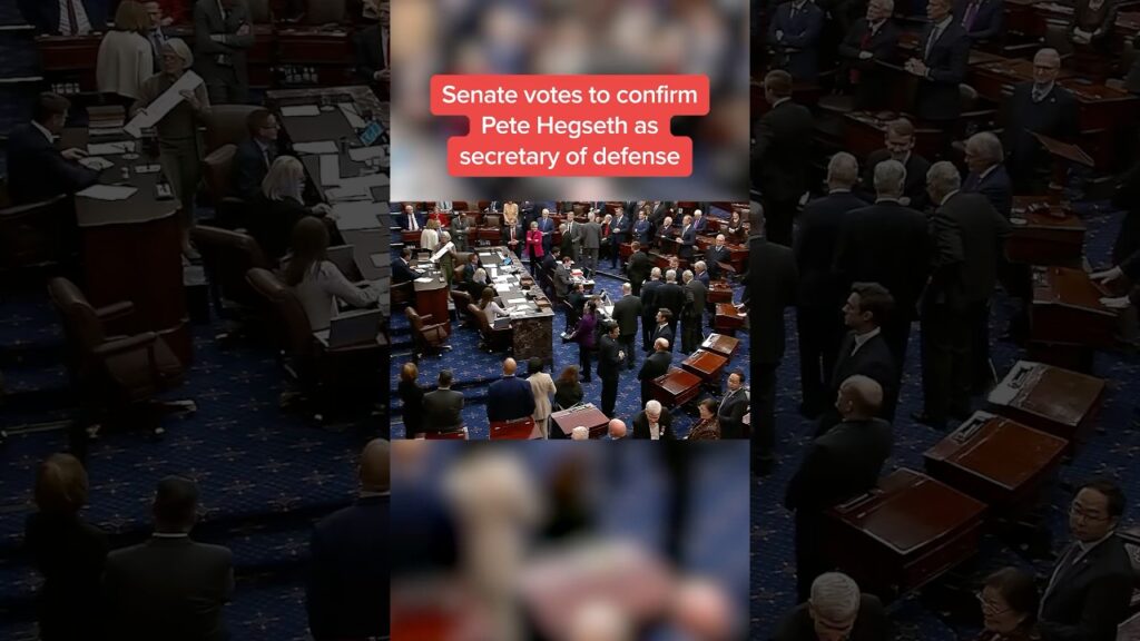 Senate votes to confirm Pete Hegseth as secretary of defense