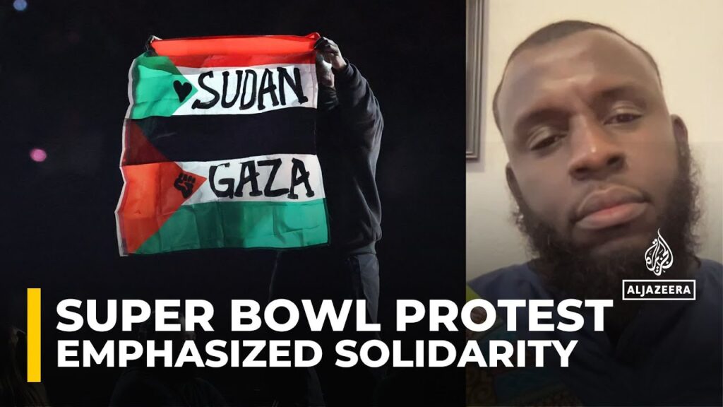 Performer raised Palestine & Sudan flags during US Super Bowl’s half-time show