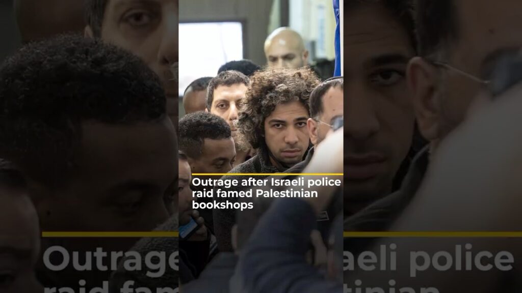 Outrage after Israeli police raid famed Palestinian bookshops | AJ #shorts