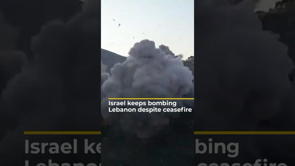 Israel keeps bombing Lebanon despite ceasefire | AJ #shorts