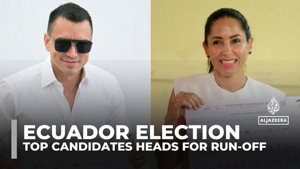 Ecuador set for run-off in presidential election dominated by security