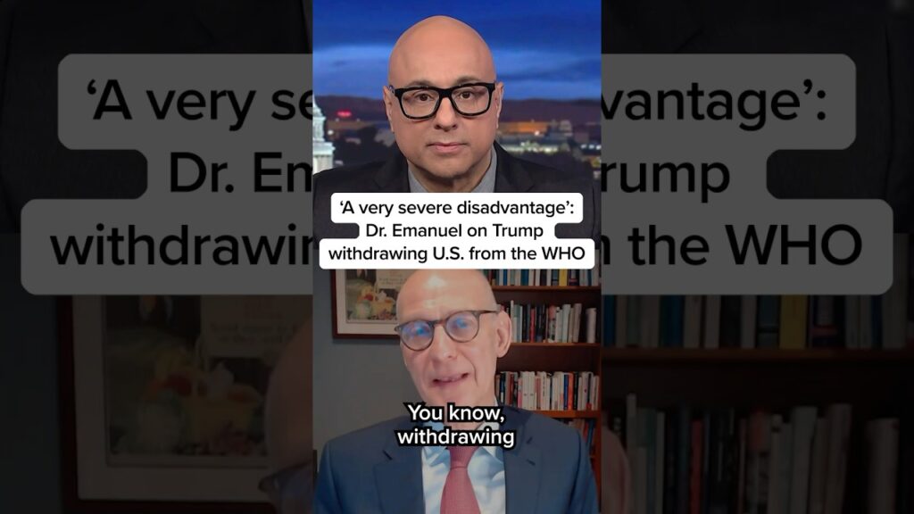 ‘Severe disadvantage’: Doctor on Trump withdrawing U.S. from the World Health Organization