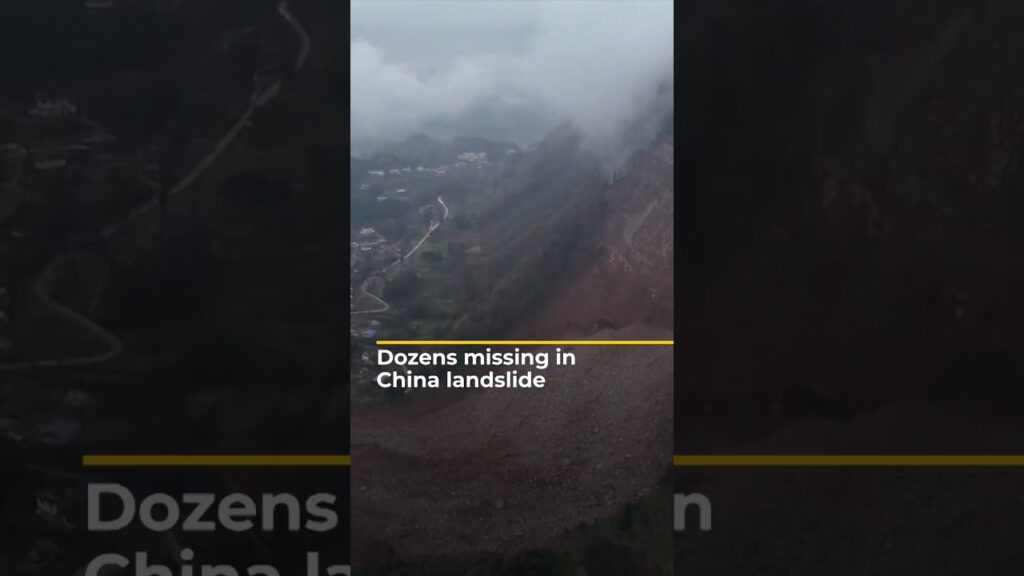 Dozens missing in China landslide
