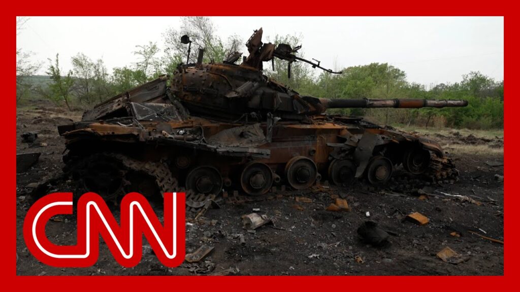 See shattered Russian armor left behind after Ukrainian soldiers stop advance