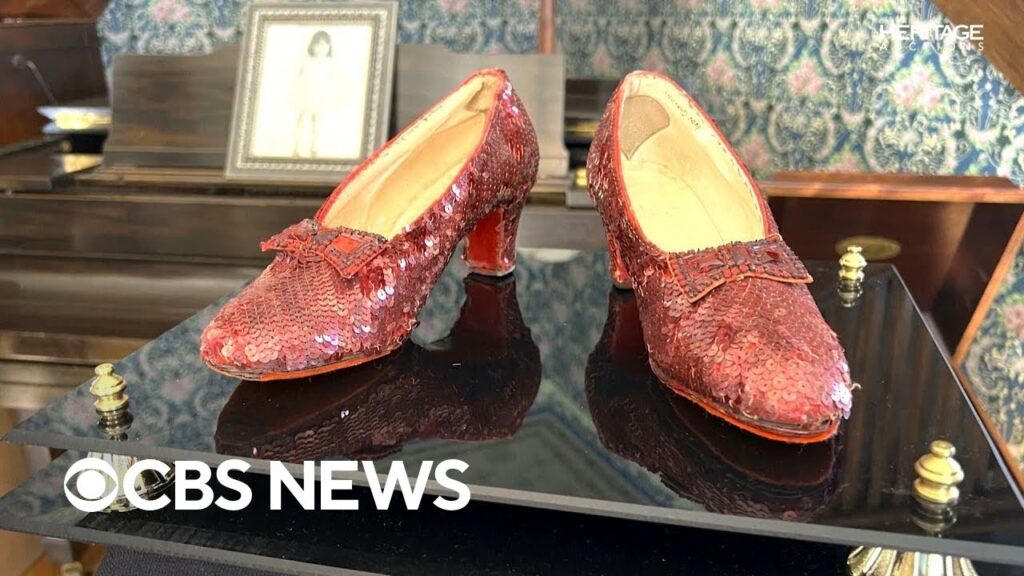 Storied pair of ruby slippers worn in “The Wizard of Oz” up for auction