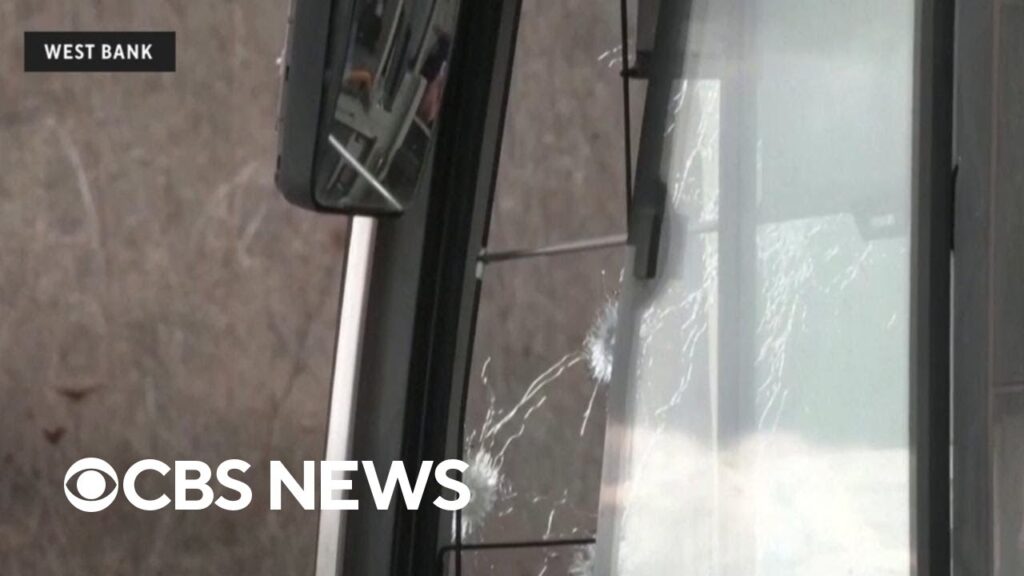 Gunman shoots at bus near Israeli settlement in West Bank
