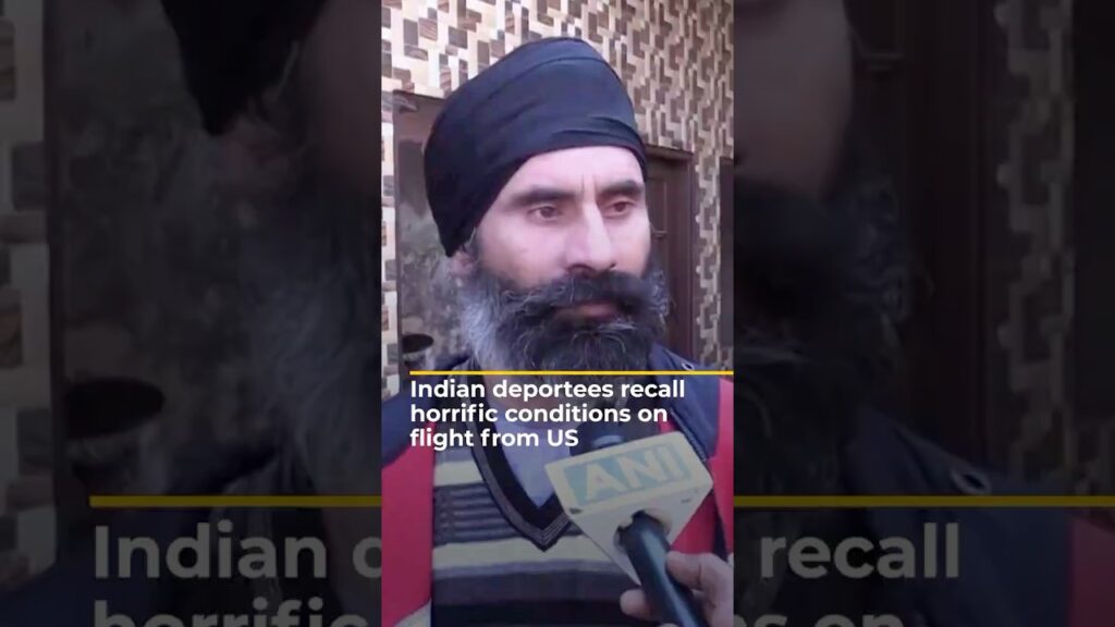 Indian deportees recall traumatic conditions on military flight from US | AJ#shorts