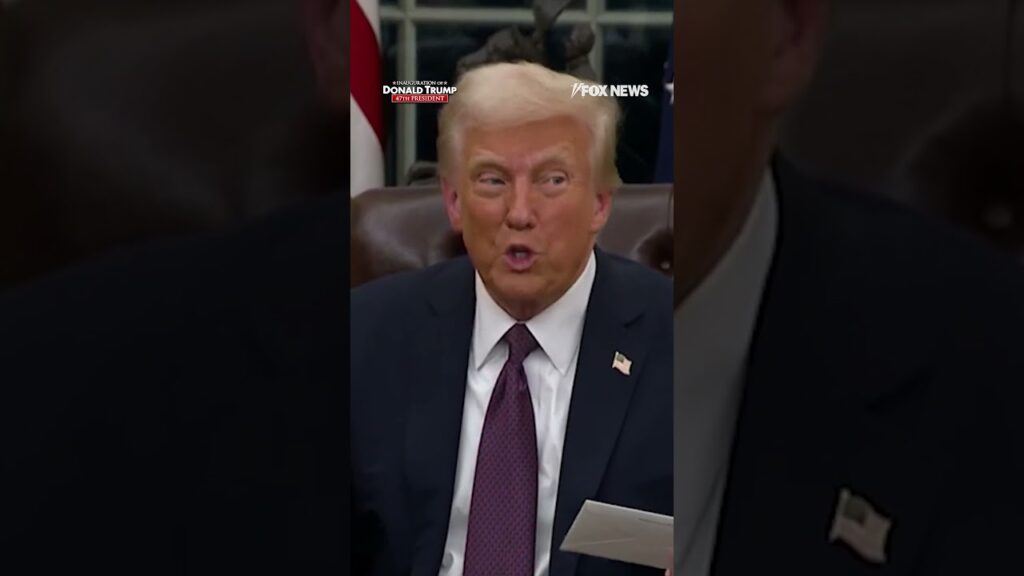 President Trump finds letter left behind by Biden in Resolute desk