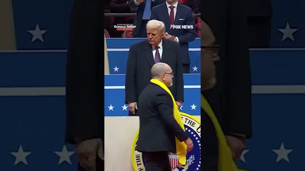 President Trump greets families of Hamas hostages