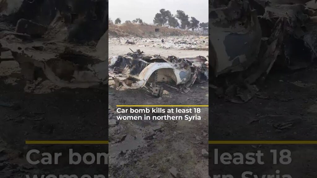 Car bomb kills at least 18 women in northern Syria | AJ #shorts