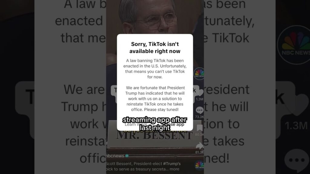 TikTok goes dark for its 170M American users