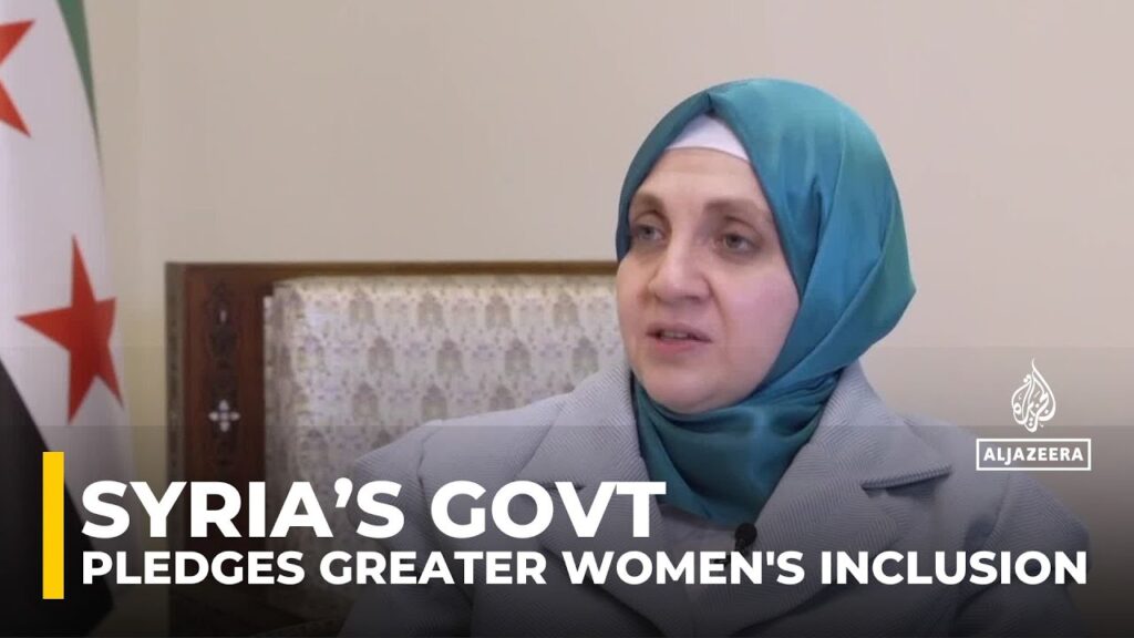 Syria’s govt pledges greater women’s inclusion in social and political spheres