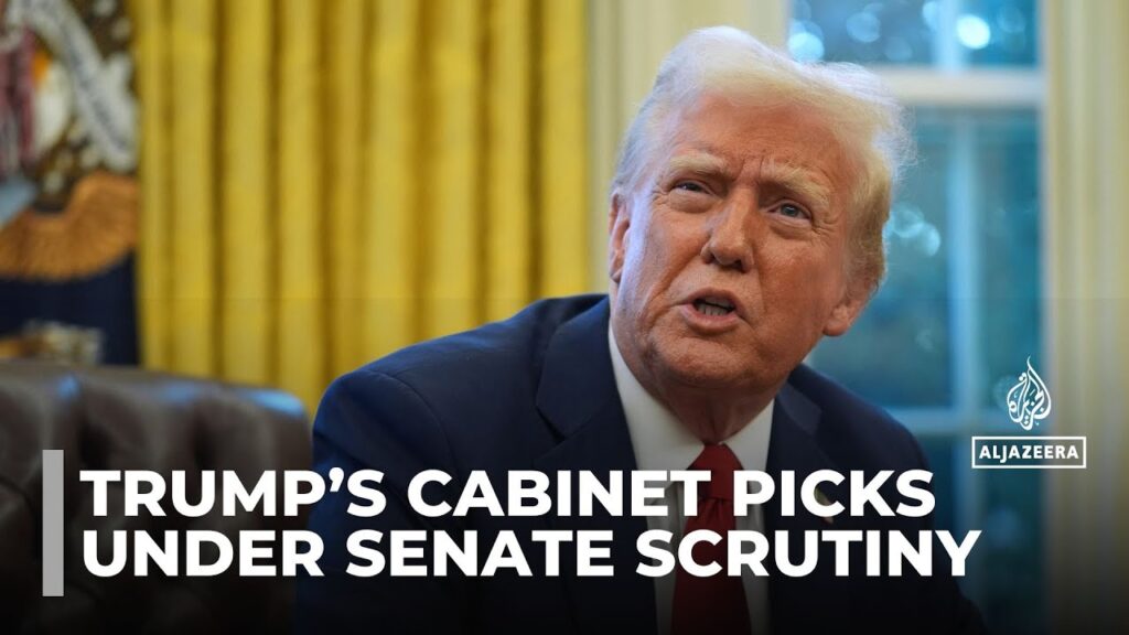 US capitol hearings: Trump agency picks are grilled by Senate committee