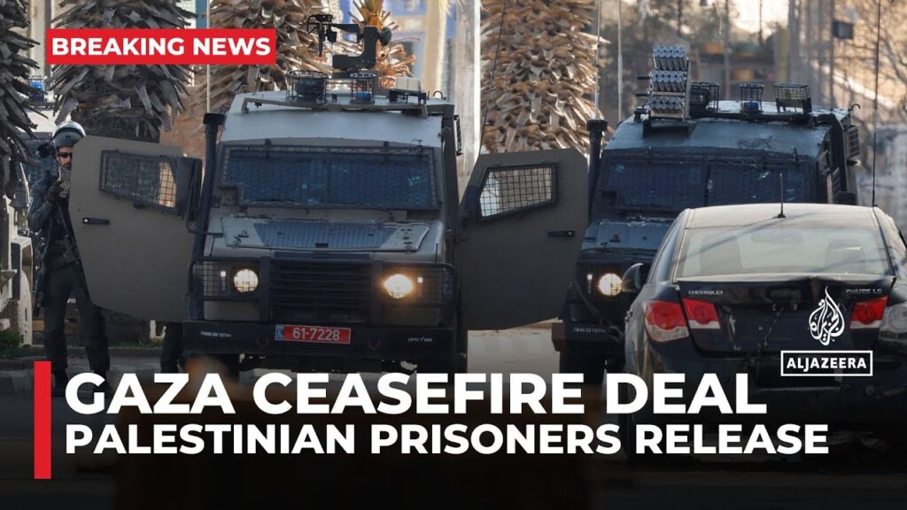 Palestinian prisoners released: Israeli forces open fire to disperse crowds along the route