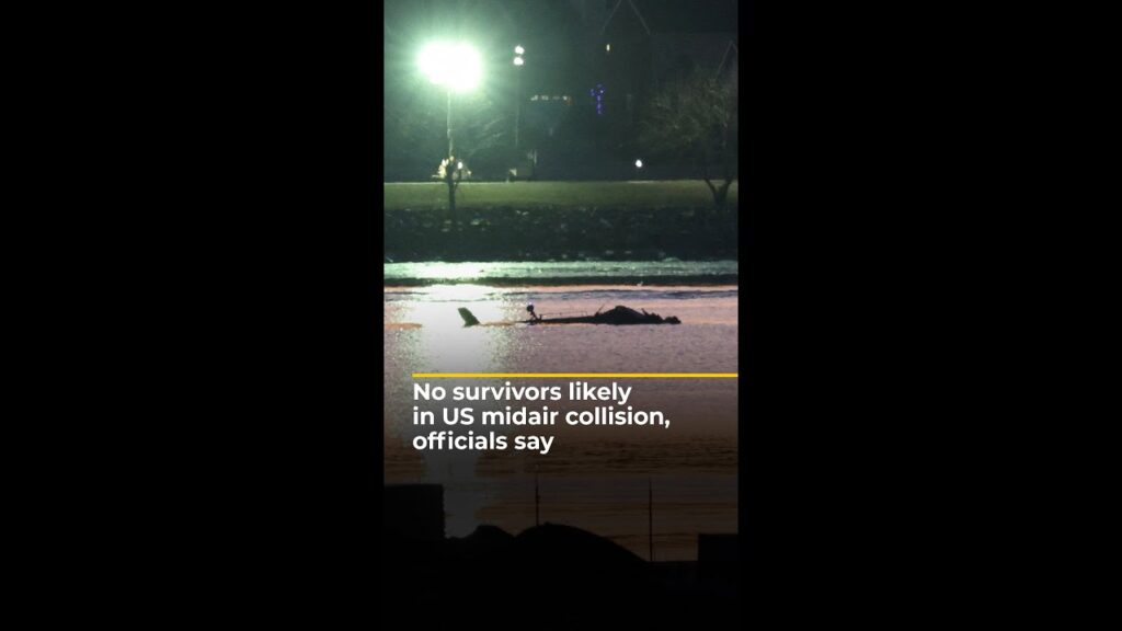 No survivors likely in US midair collision, officials say | AJ #shorts