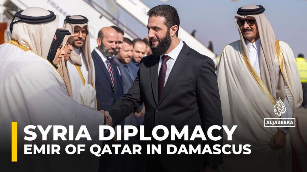 Qatari Emir visits Damascus to meet with Syrian President Ahmed al-Sharaa