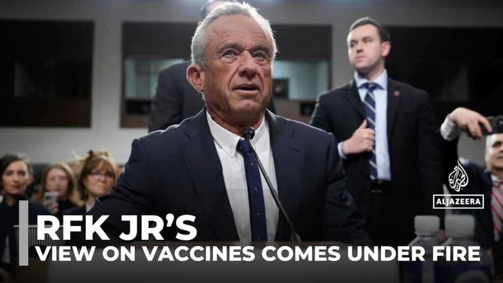 RFK Jr’s view on vaccines comes under fire at contentious US Senate hearing