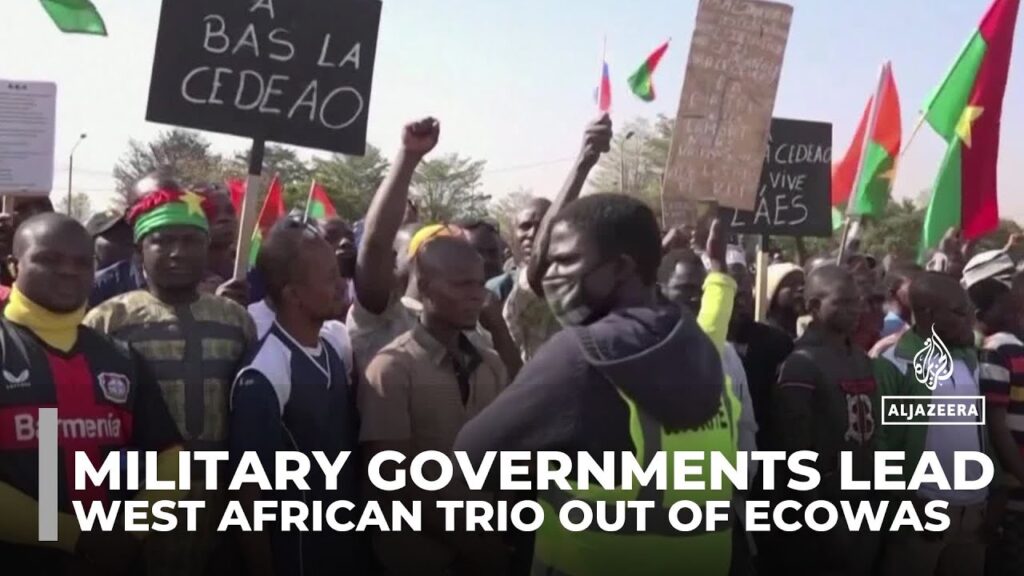 Military governments lead West African trio out of ECOWAS regional bloc
