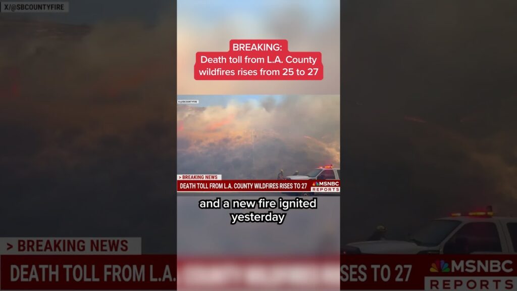 Death toll from L.A. County wildfires rises from 25 to 27