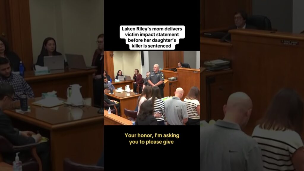 Laken Riley’s mom gives statement before Jose Ibarra sentenced to life in prison #shorts