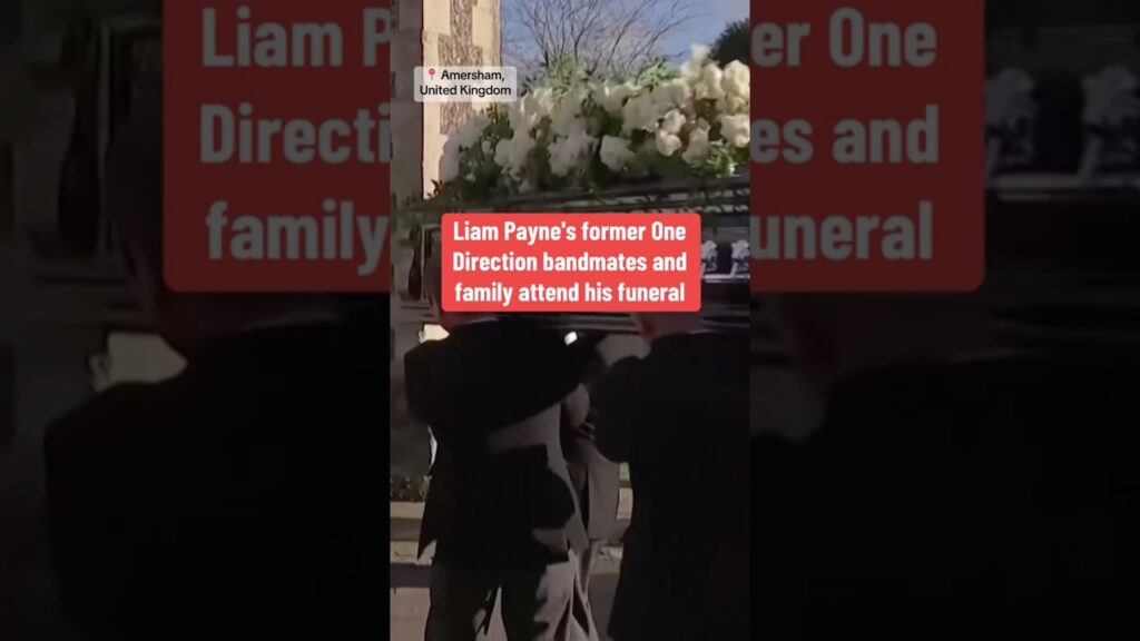 Liam Payne’s One Direction bandmates, family and friends attend his funeral #shorts