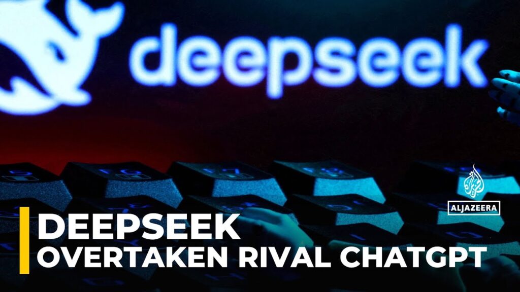 Chinese startup DeepSeek has overtaken rival ChatGPT and is top free app on the app store in US