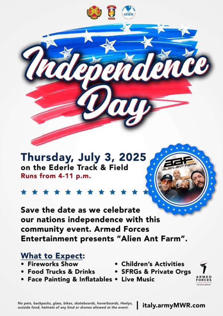 U.S. Independence Day festivities on July 3 in Vicenza Military Community | Article