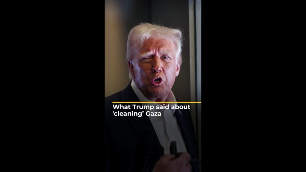 Did Donald Trump propose the ethnic cleansing of Gaza? | AJ #shorts