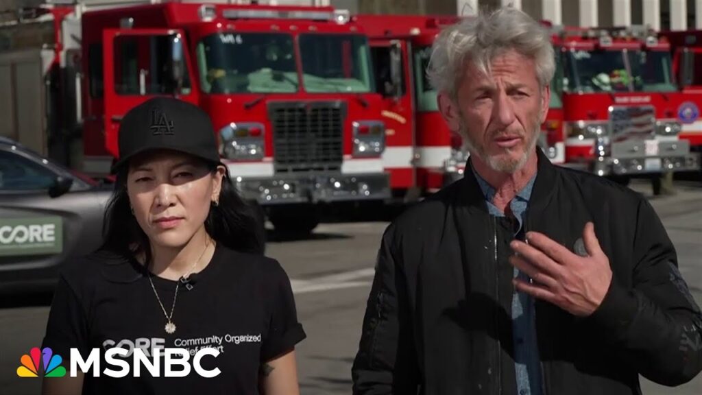 ‘One foot in front of the other’: Sean Penn helping with California wildfire relief