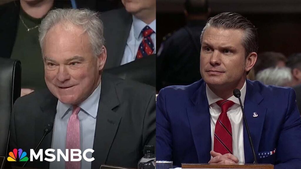 Senator Kaine questions Hegseth on sexual assault allegations