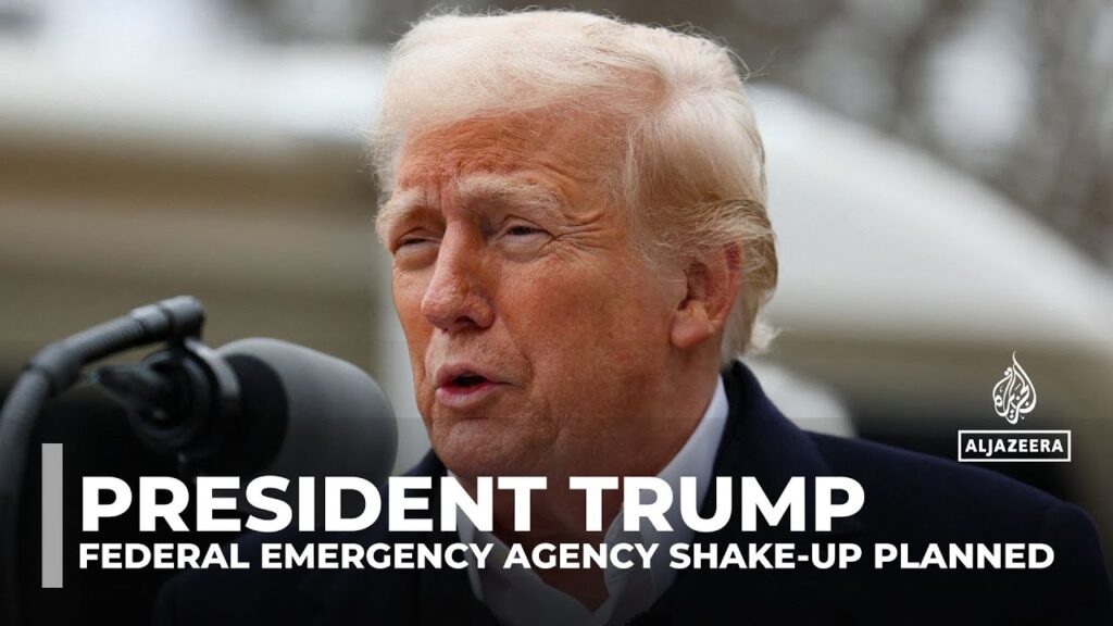 President Trump visits disaster areas, federal emergency agency shake-up planned